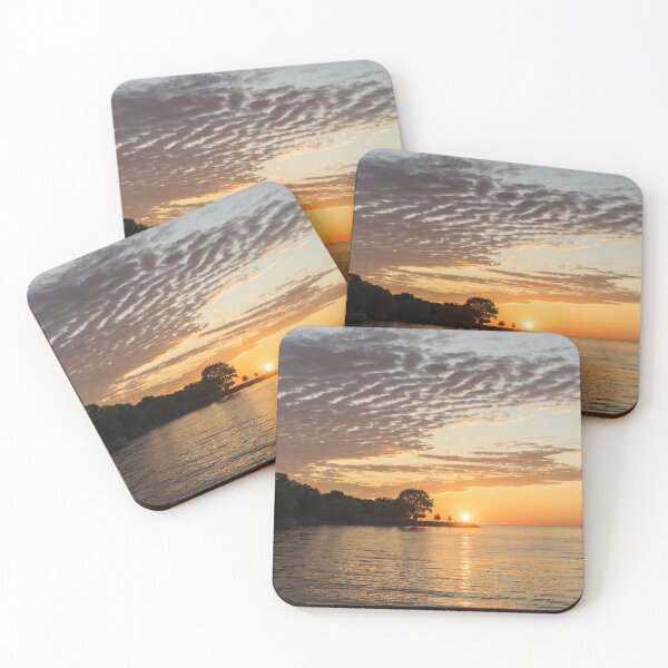 Item preview, Peninsular Sunrise - Glorious Feathery Clouds over Lake Ontario in Toronto designed and sold by Georgia Mizuleva.