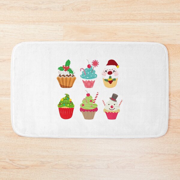 Item preview, Christmas cupcakes Sticker Hum Hum designed and sold by lhousshop.