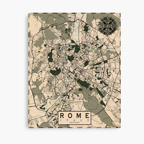 Item preview, Rome City Map of Italy - Vintage designed and sold by deMAP.