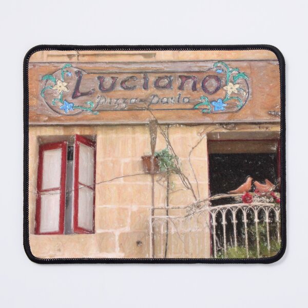 Item preview, Luciano's Pizza, Vintage sign, Valetta Malta square designed and sold by JonDelorme.