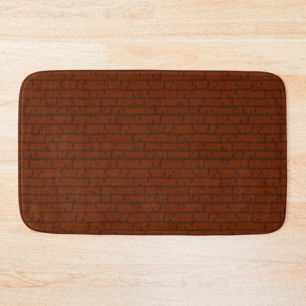 Dark Brown Wood Bath Mat by NewburyBoutique