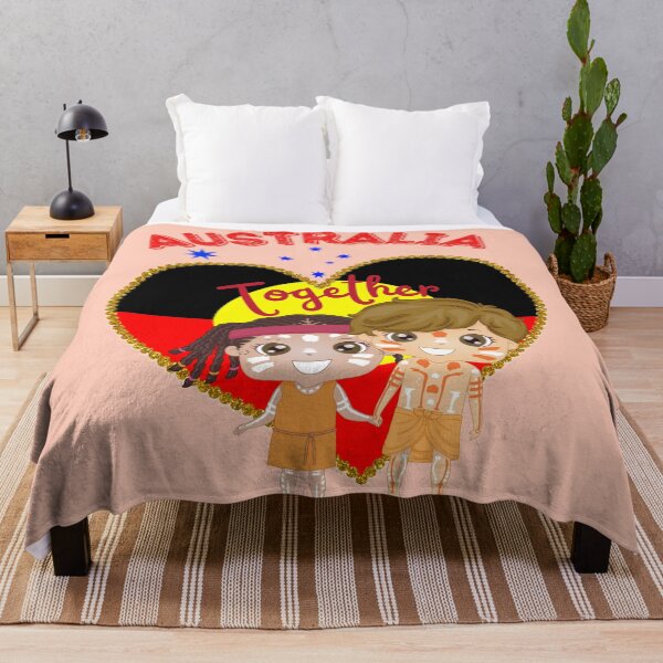 Item preview, Australia together with aboriginal flag heart designed and sold by Eva-Success.