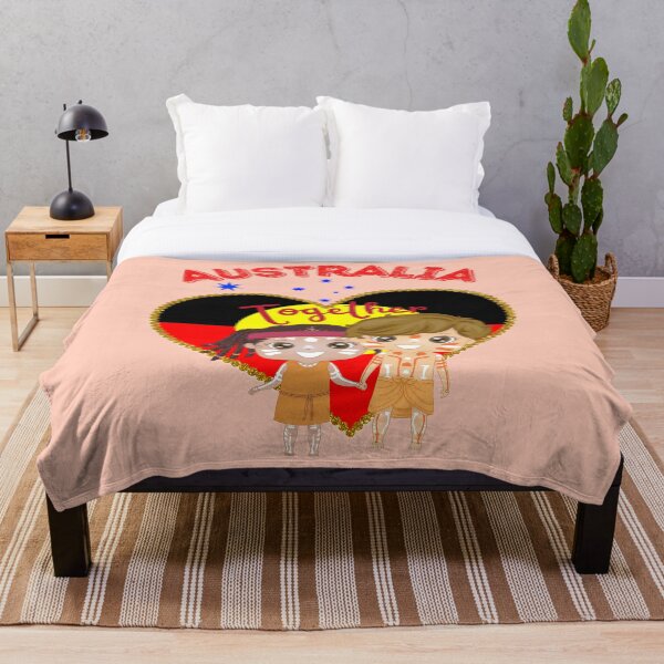 Artikelvorschau, Australien zusammen mit Aborigine-Flagge Herz entworfen und verkauft von Eva-Success.