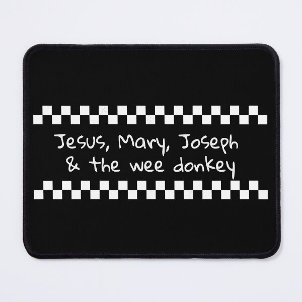 Item preview, “Jesus, Mary, Joseph & the wee donkey” designed and sold by TwistedEarth.