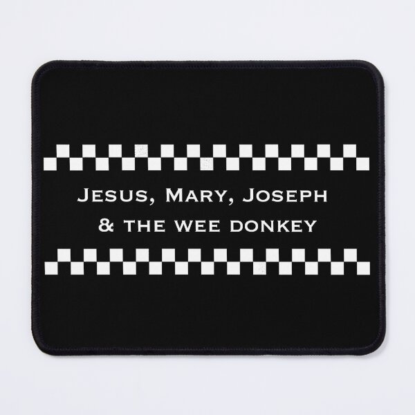 Item preview, “Jesus, Mary, Joseph & the wee donkey” designed and sold by TwistedEarth.