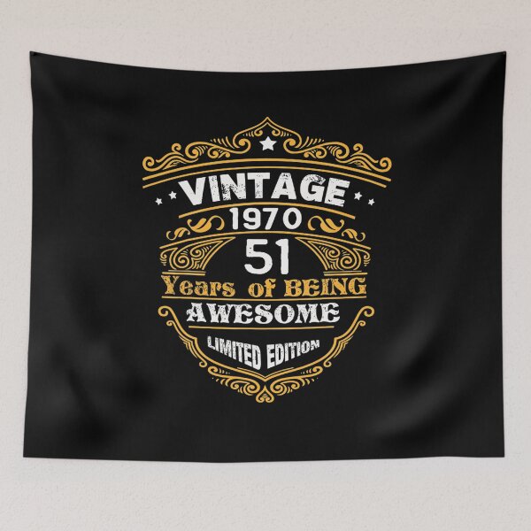 Item preview, Born in 1970 Gift Shirt 51 Years Of Being Awesome Birthday  designed and sold by BruceSpears.