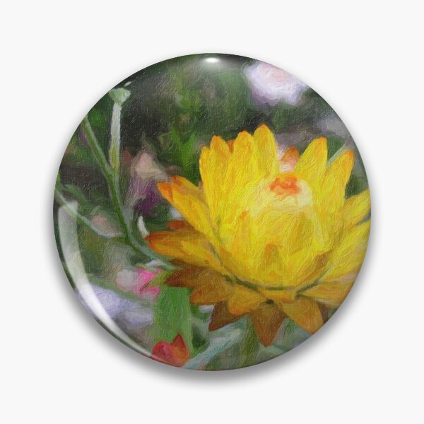Item preview, Everlasting Yellow Flower, Print Painting artwork designed and sold by JonDelorme.