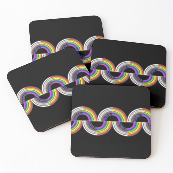 Item preview, Progress Pride Neon Light Rainbow 2 designed and sold by SpectreSparkC.