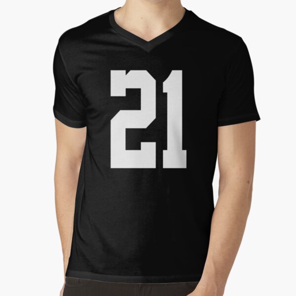 21 American Football Classic Vintage Sport Jersey Number in black number on  white background for american football, baseball or basketball Poster by  Marcin Adrian