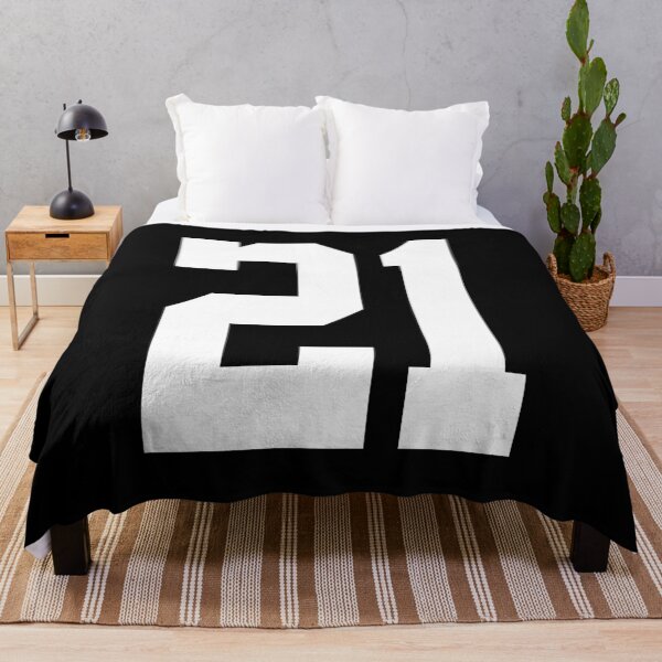 Item preview, 21 American Football Classic Vintage Sport Jersey Number in black number on white background for american football, baseball or basketball designed and sold by Marcin Adrian.