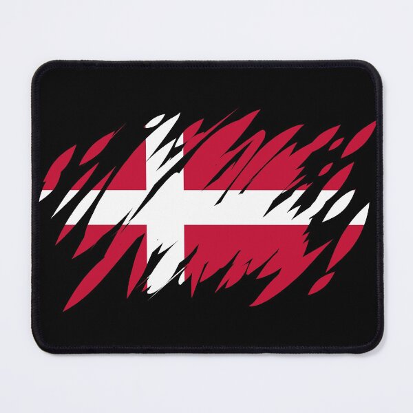 Item preview, Ripped Denmark Flag designed and sold by TwistedEarth.