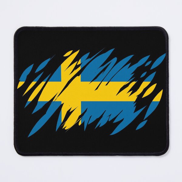 Item preview, Ripped Sweden Flag designed and sold by TwistedEarth.