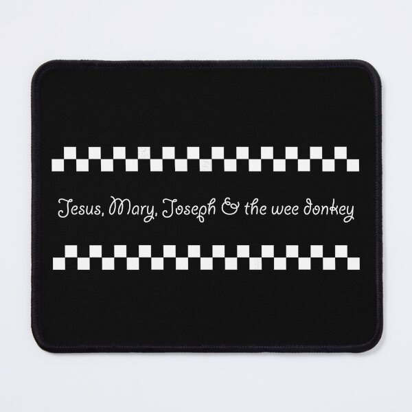 Item preview, “Jesus, Mary, Joseph & the wee donkey” designed and sold by TwistedEarth.