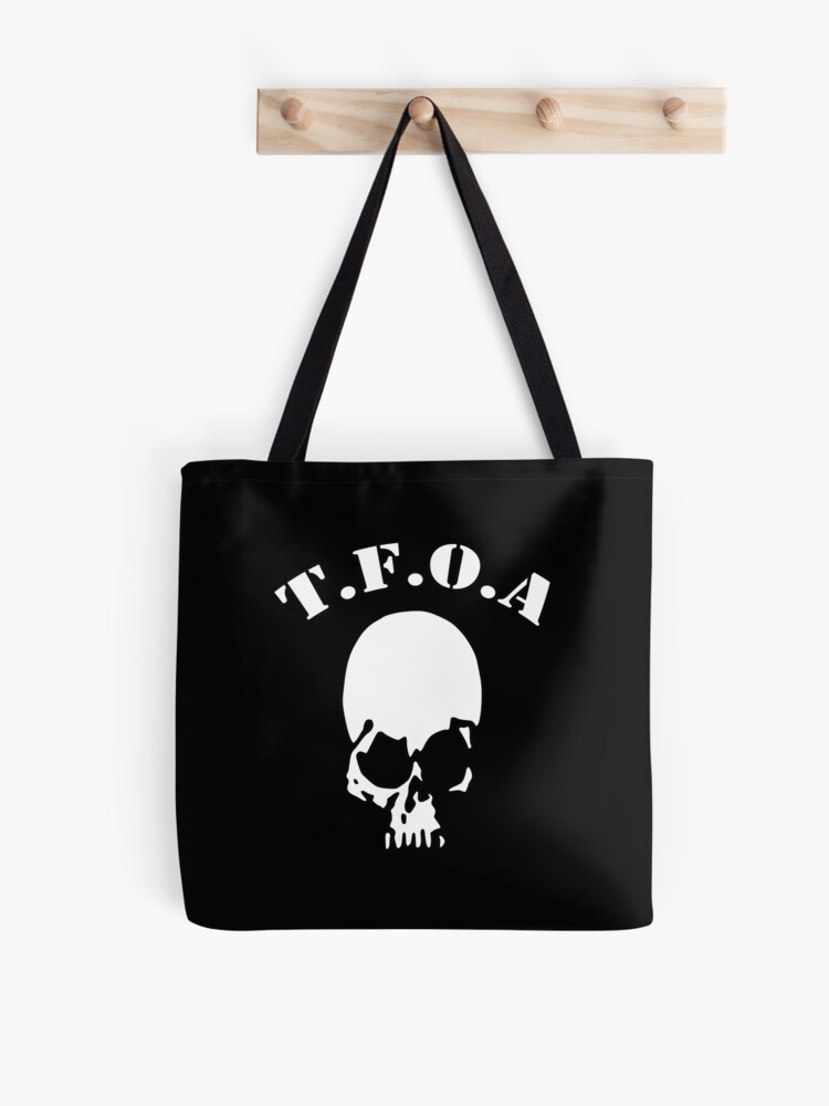skull tote bag