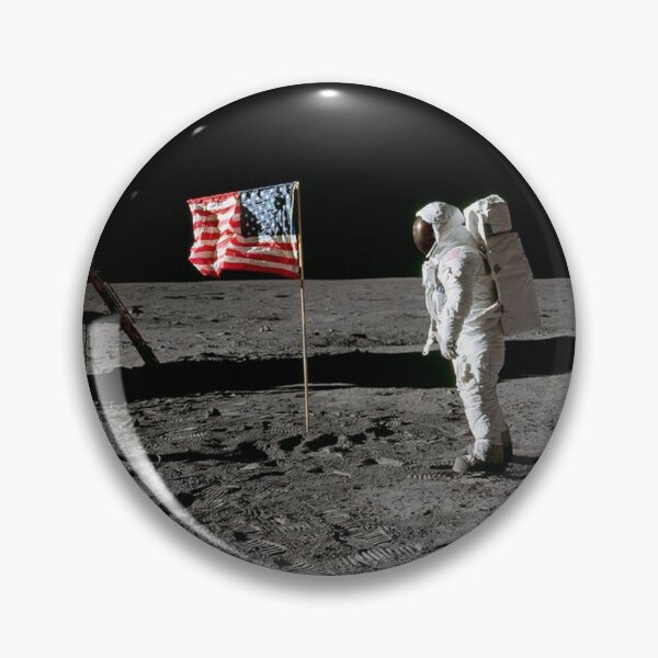 Item preview, Astronaut Edwin E. Aldrin Jr., beside the deployed United States flag during an Apollo 11 extravehicular activity on the lunar surface. Original from NASA. designed and sold by IMPHives.