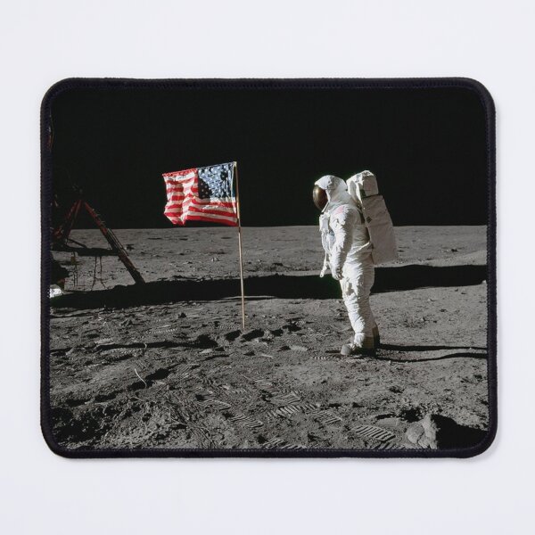 Item preview, Astronaut Edwin E. Aldrin Jr., beside the deployed United States flag during an Apollo 11 extravehicular activity on the lunar surface. Original from NASA. designed and sold by IMPHives.