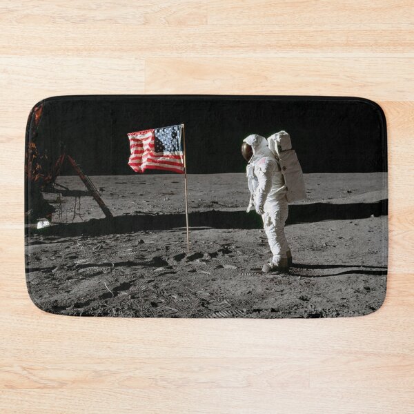 Item preview, Astronaut Edwin E. Aldrin Jr., beside the deployed United States flag during an Apollo 11 extravehicular activity on the lunar surface. Original from NASA. designed and sold by IMPHives.