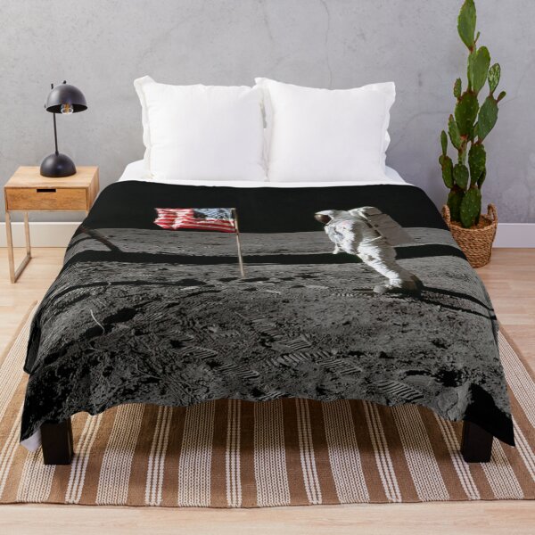 Item preview, Astronaut Edwin E. Aldrin Jr., beside the deployed United States flag during an Apollo 11 extravehicular activity on the lunar surface. Original from NASA. designed and sold by IMPHives.