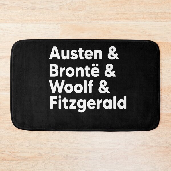 Item preview, Classic Literature Authors - Black Helvetica (Austen and Bronte and Woolf and Fitzgerald) designed and sold by Heddar Badreddine.