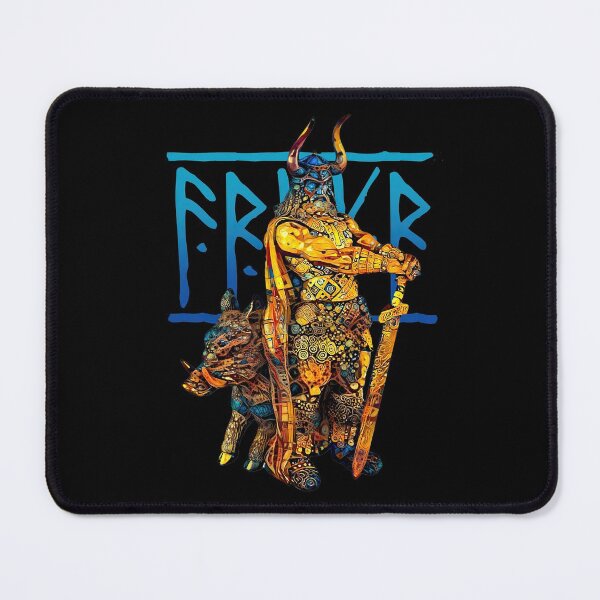 Item preview, Nordic peace and fertility God Freyr, Frey or Frej - golden designed and sold by PrintPit.