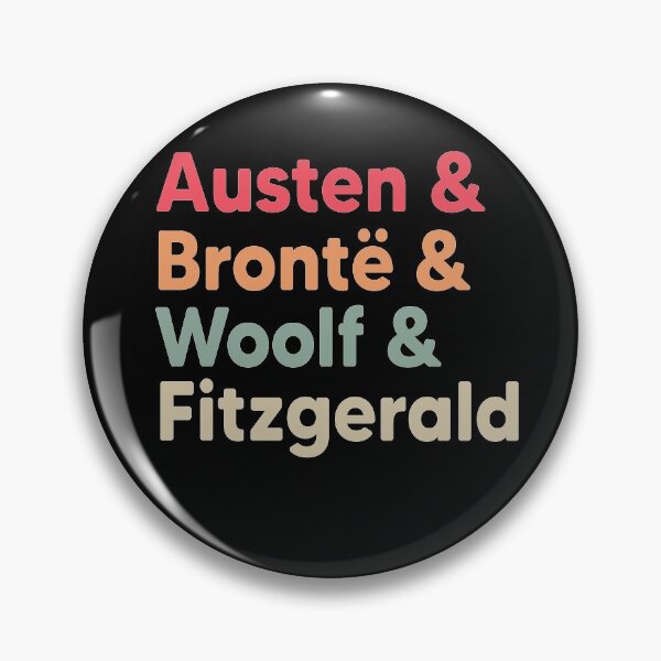 Item preview, Classic Literature Authors - Black Helvetica (Austen and Bronte and Woolf and Fitzgerald) designed and sold by Heddar Badreddine.