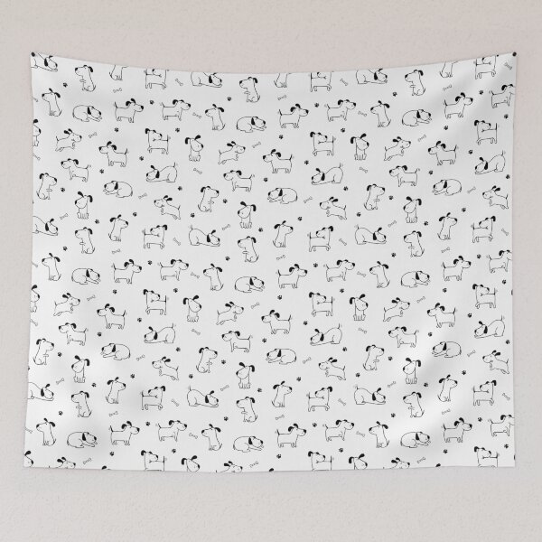 Item preview, Cartoon funny dogs in doodle style designed and sold by IrinaOstapenko.