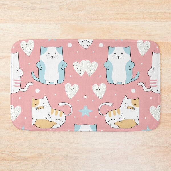 Item preview, Cute Colorful Kawaii Cats Funny With Pink Background Socks Gift Idea designed and sold by NOorYES.