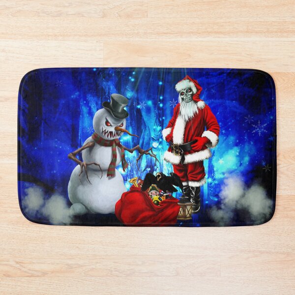 Item preview, Dark christmas time with creepy Santa Claus and snowman designed and sold by nicky2342.