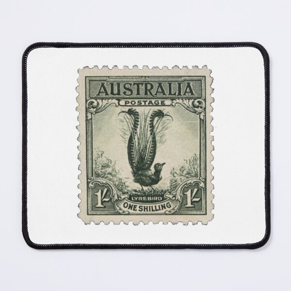 Australia Lyre Bird Vintage Postage Stamp Art Board Print for Sale by red- amber65