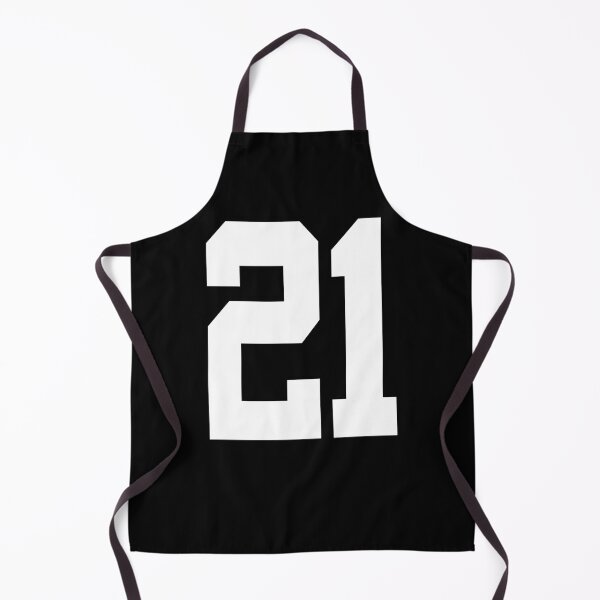 Item preview, 21 American Football Classic Vintage Sport Jersey Number in black number on white background for american football, baseball or basketball designed and sold by Marcin Adrian.