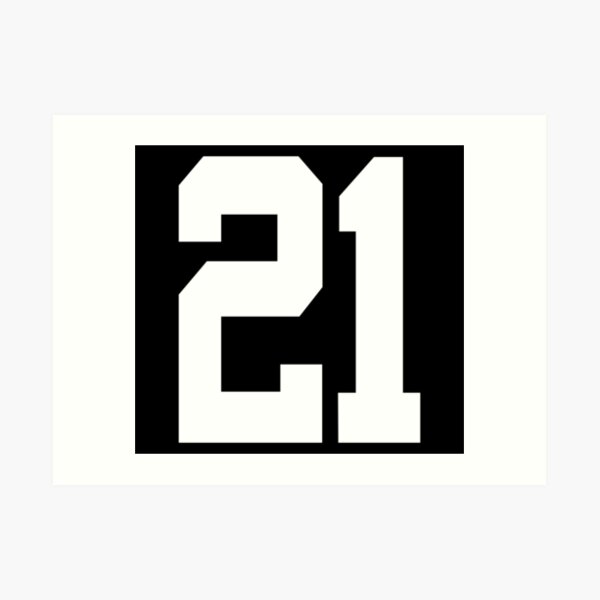 21 American Football Classic Vintage Sport Jersey Number for american  football, baseball or basketball 21 jersey number, 21 Jersey Number, 21  jersey