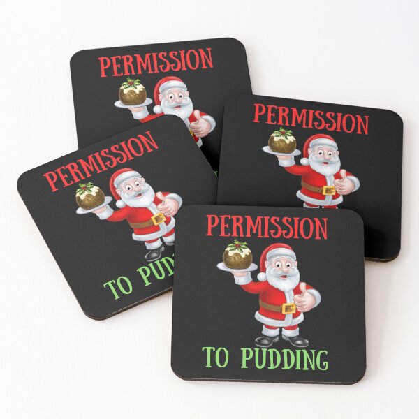 Item preview, Permission to Pudding - Funny | Witty Christmas pudding design designed and sold by HROC.