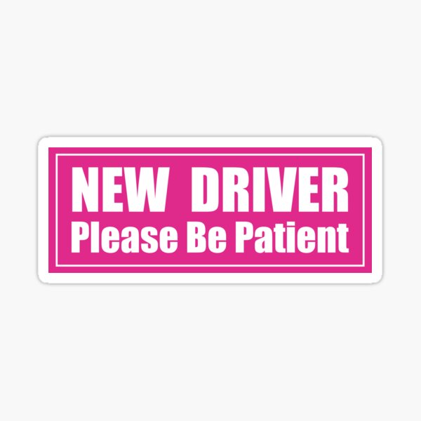 Nervous Driver Please Be Patient Meme Icon Stickers Decal 