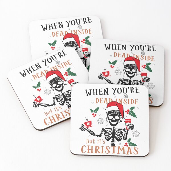 Item preview, Funny Quote When You're Dead Inside But It's Christmas The Holiday Season designed and sold by Pexilus.