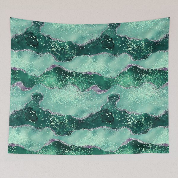 Item preview, Glitter green agate designed and sold by Dolyaz.