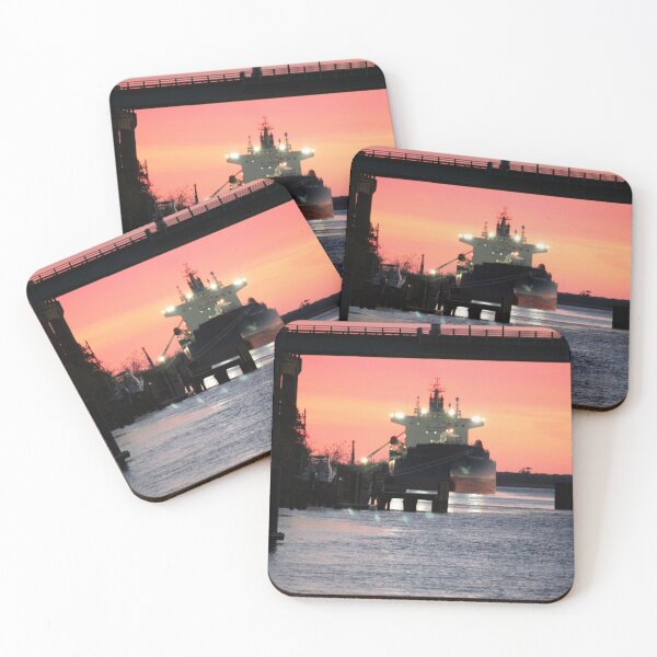 Item preview, Cargo Ship At Sunset designed and sold by Cynthia48.