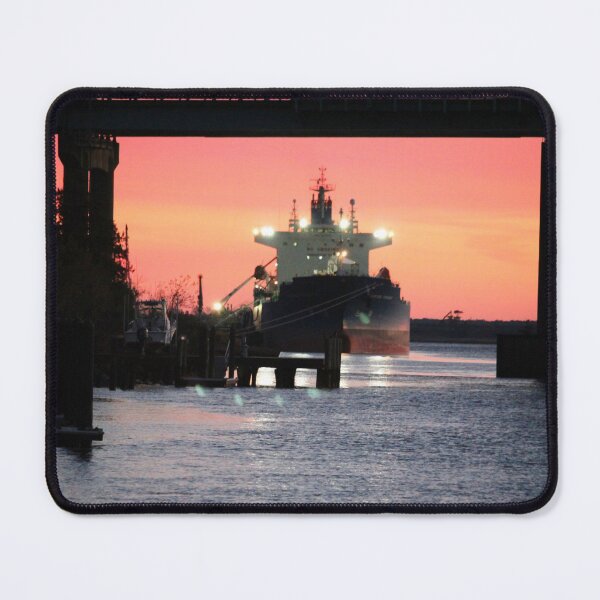 Item preview, Cargo Ship At Sunset designed and sold by Cynthia48.