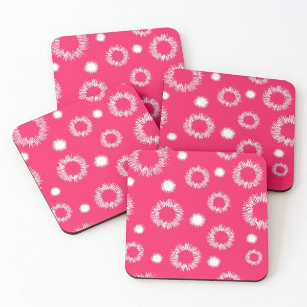 Item preview, Abstract pink pattern with white stars designed and sold by irisman.
