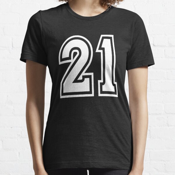 Number 21 Shirt Sports Player Number BACK Of Shirt Only