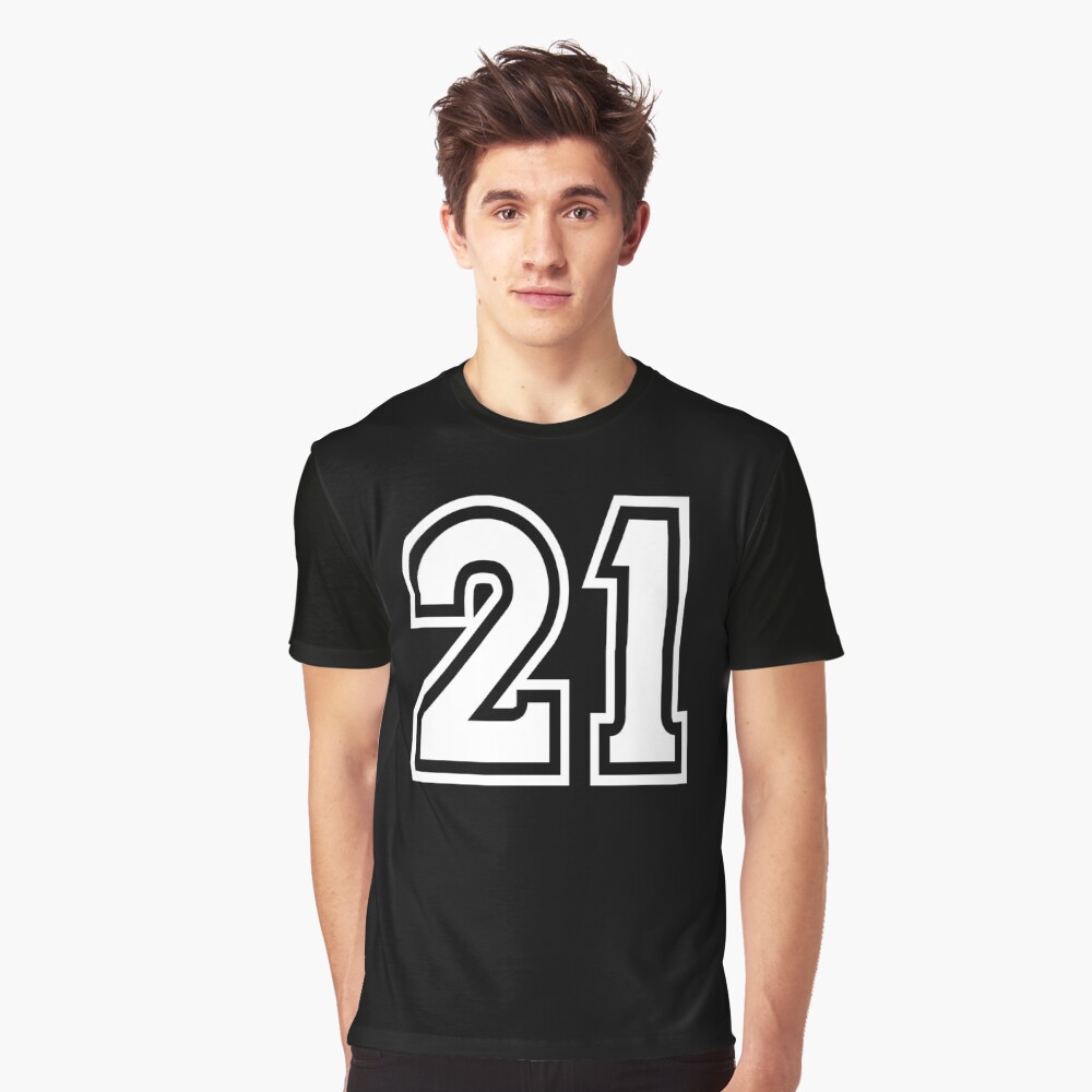 21 Classic Vintage Sport Jersey Number in Black Number on White Background  for American Football, Baseball or Basketball Stock Illustration -  Illustration of america, patriot: 140529873