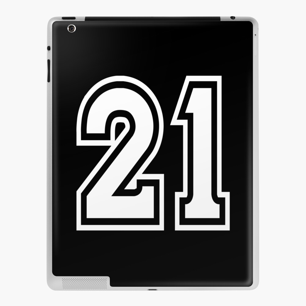 "21 American Football Classic Vintage Sport Jersey Number in black