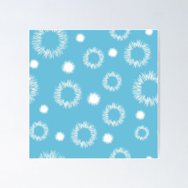 Item preview, Abstract blue pattern with white stars designed and sold by irisman.