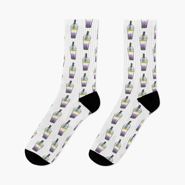 Item preview, non binary pride boba  designed and sold by Antisocialdraws.