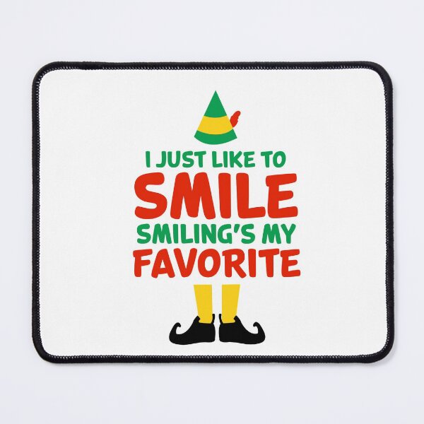 Item preview, I like to smile smilings my favorite - funny elf designed and sold by AllboutTeesigns.