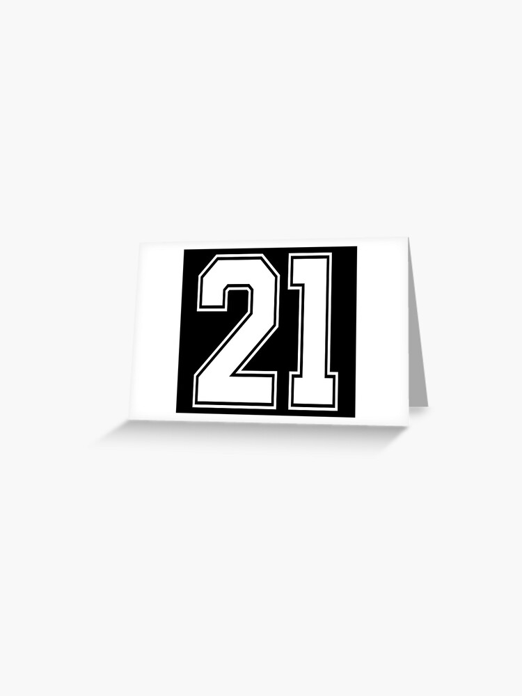 21 American Football Classic Vintage Sport Jersey Number in black