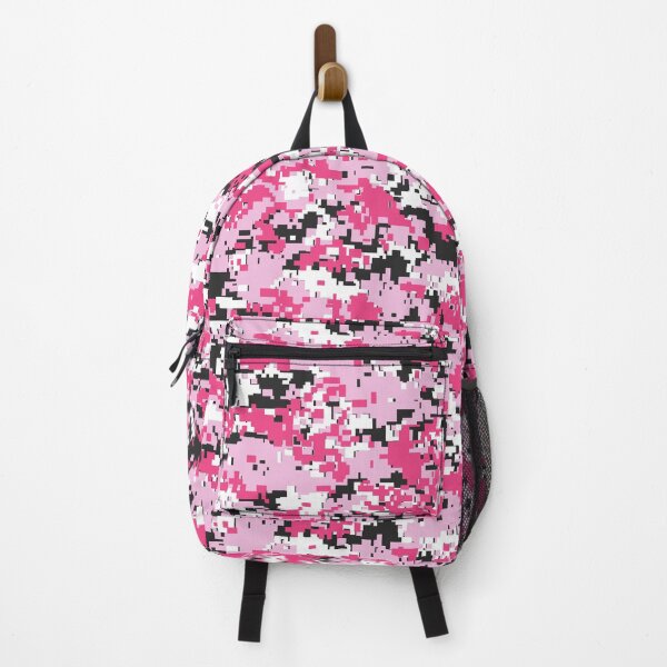 pink camouflage backpack