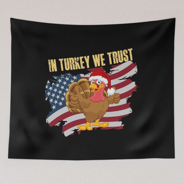 Item preview, In Turkey we trust Christmas bird design! Funny | patriotic Christmas Turkey design! designed and sold by HROC.