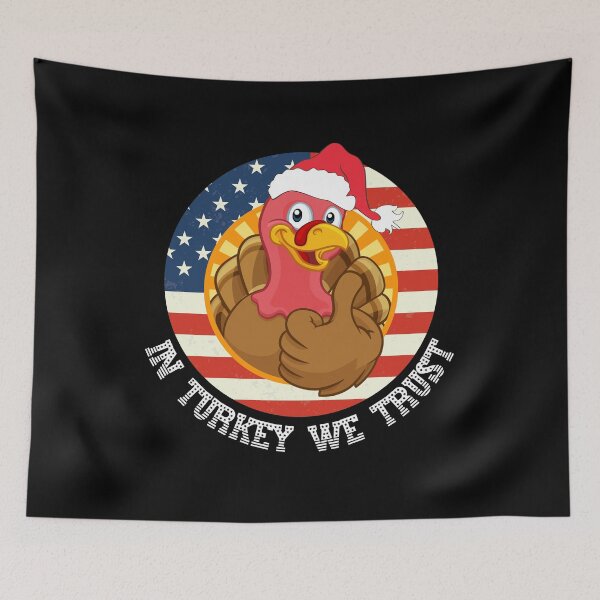 Item preview, In Turkey we trust Christmas bird design! Funny | patriotic Christmas Turkey design! designed and sold by HROC.