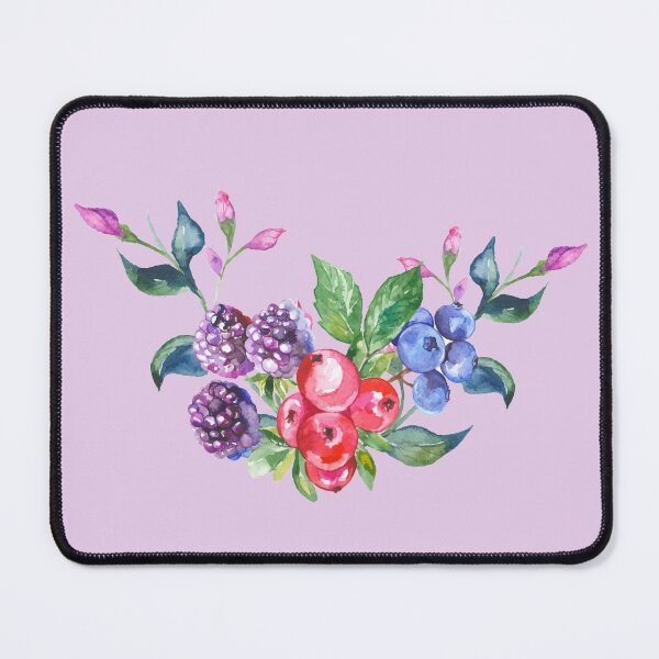Item preview, Watercolour berries pattern designed and sold by Dolyaz.