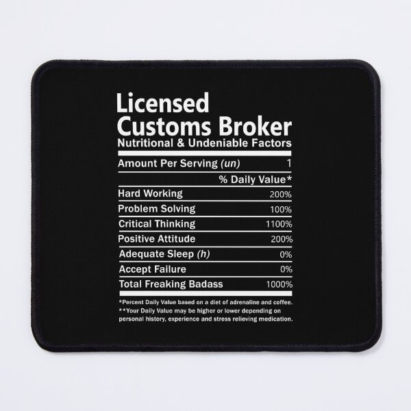Item preview, Licensed Customs Broker T Shirt - Nutritional and Undeniable Factors Gift Item Tee designed and sold by oslandefren.